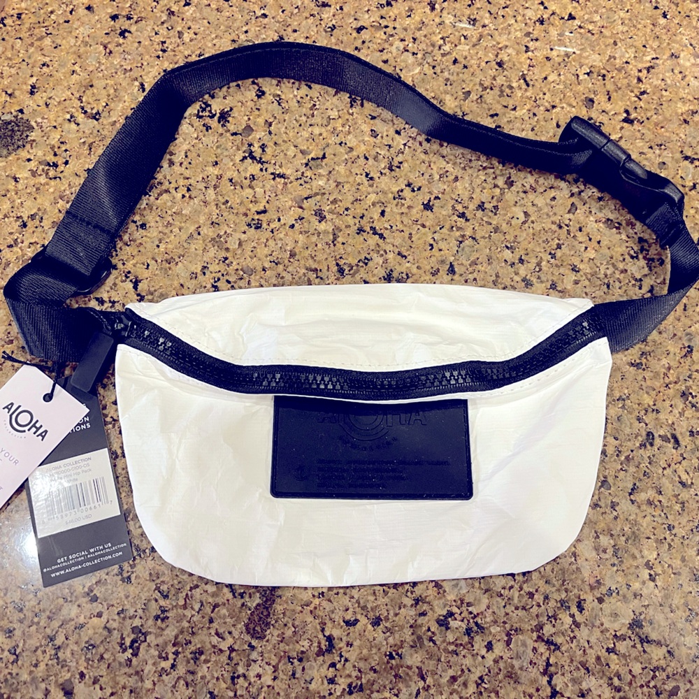 Aloha white mini hip pack